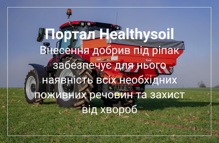 внесення добрив під ріпак